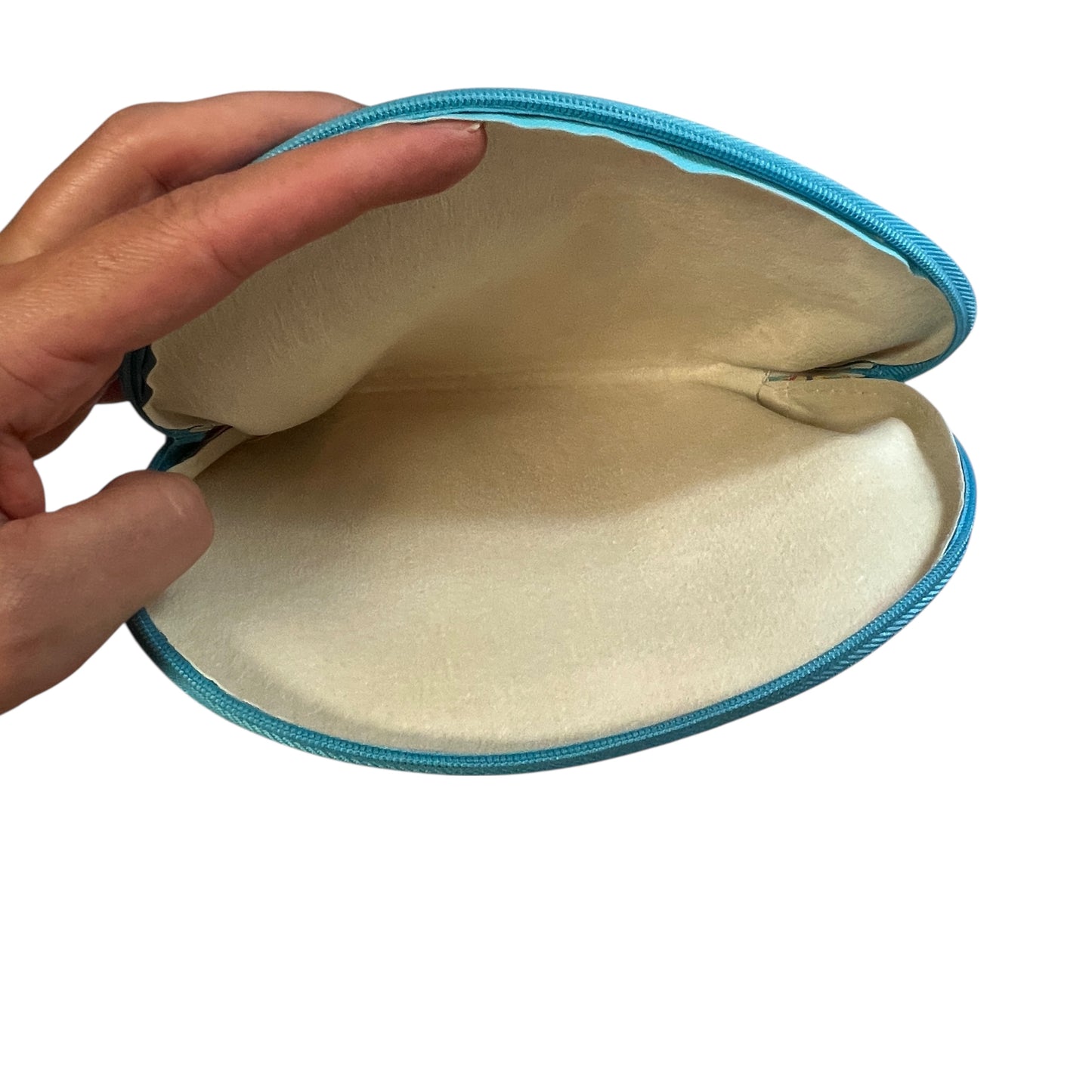 Virgen de Guadalupe Zipper Pouch Cosmetic & Travel Bag – Turquoise 8x6