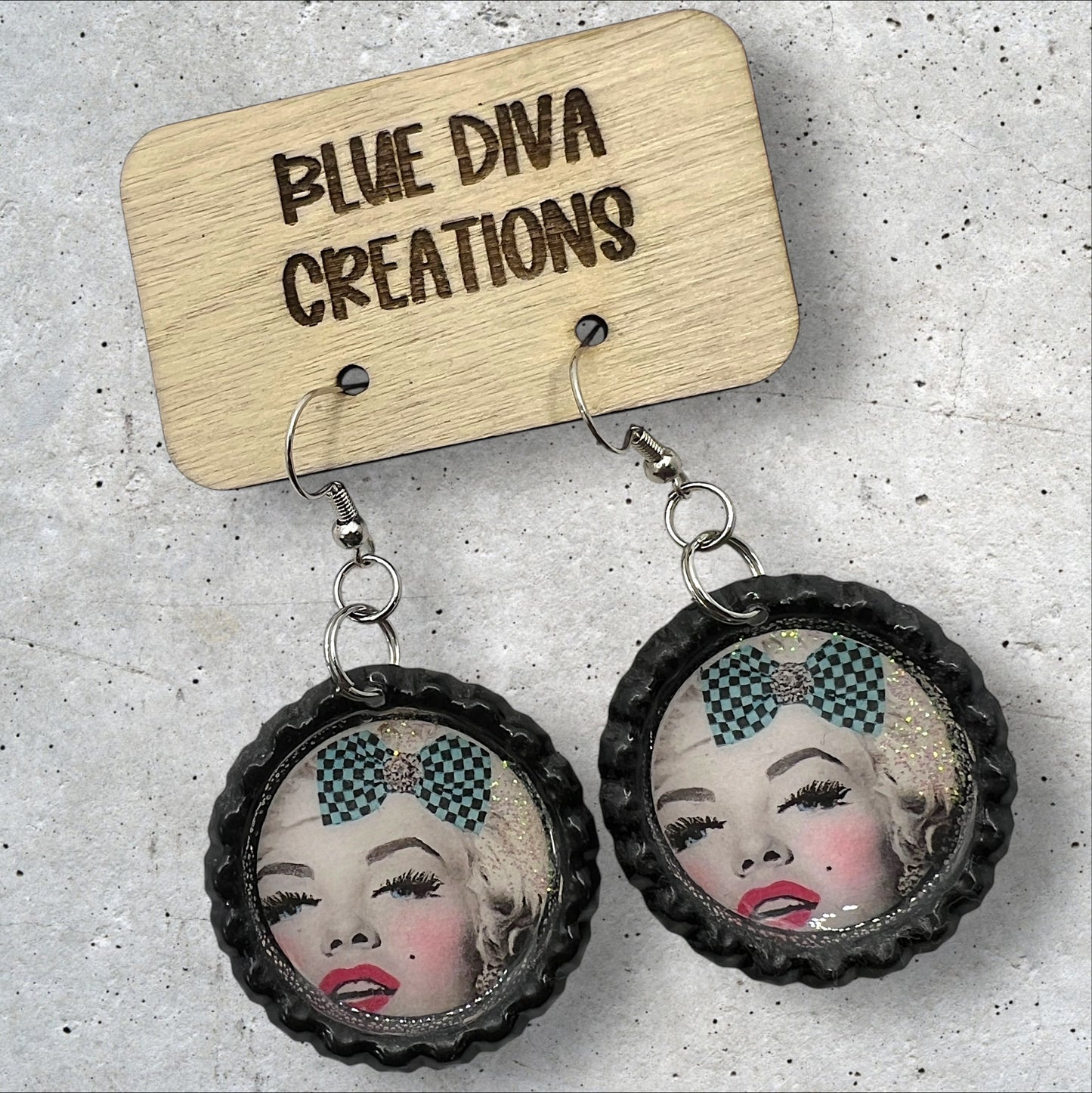 Marilyn Monroe Pop Art Earrings