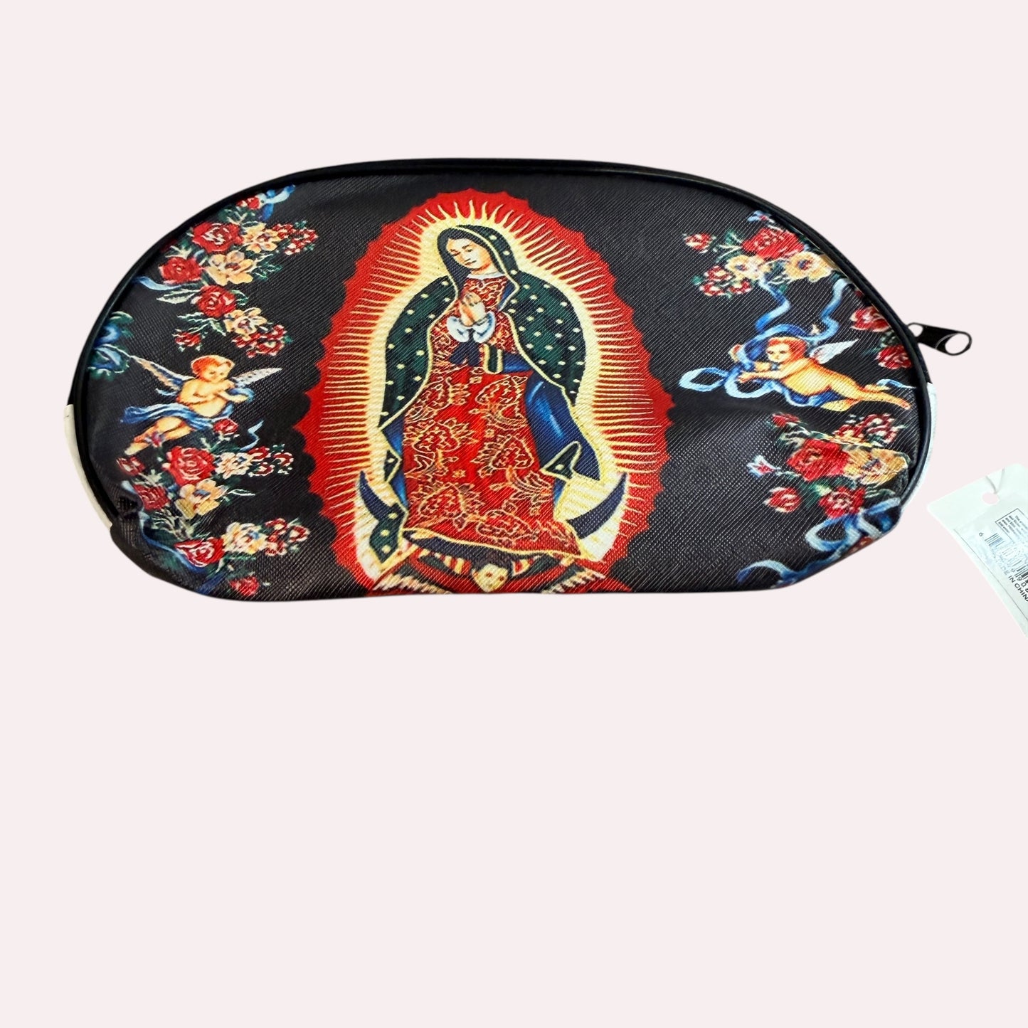 Virgin Mary Guadalupe Cosmetic Bag Religious Makeup Pouch Travel Organizer
