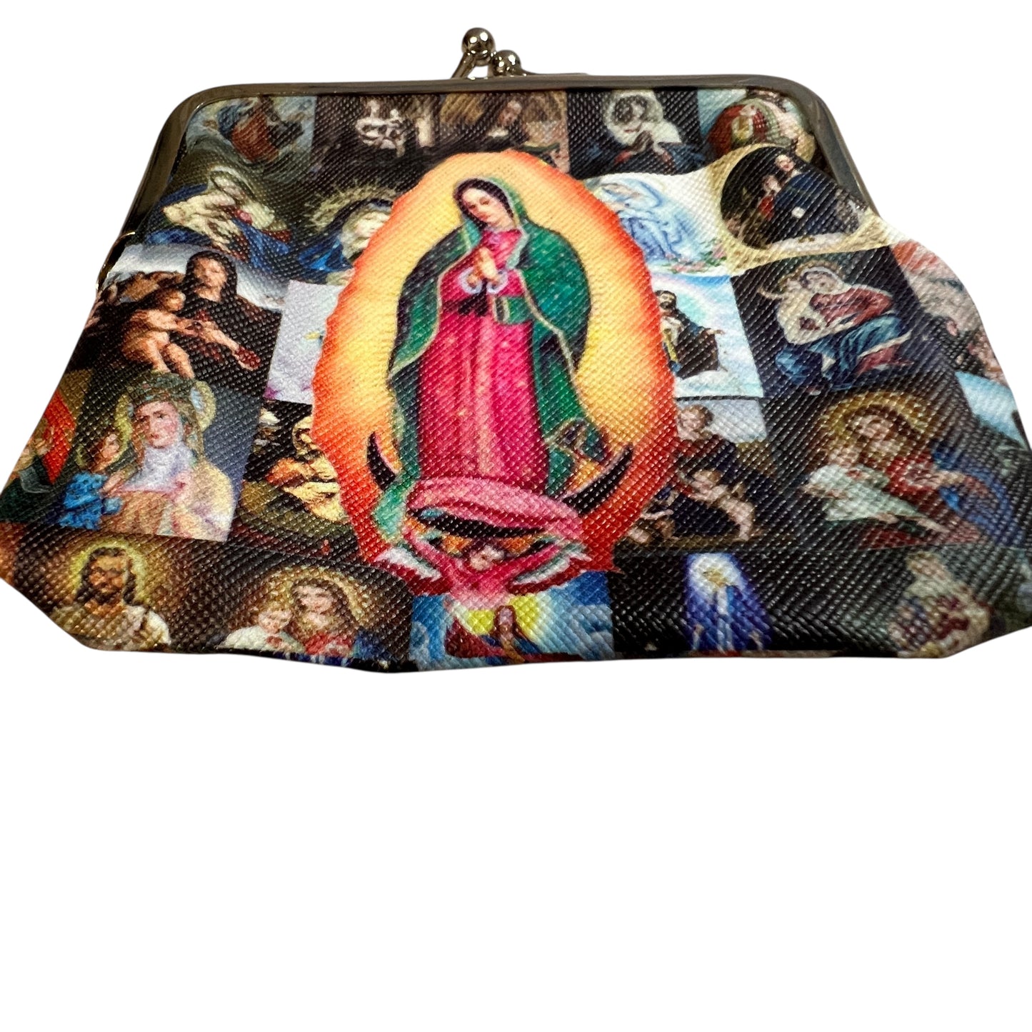 Virgen de Guadalupe Coin Purse – Catholic Kiss Lock Change Wallet 4x4