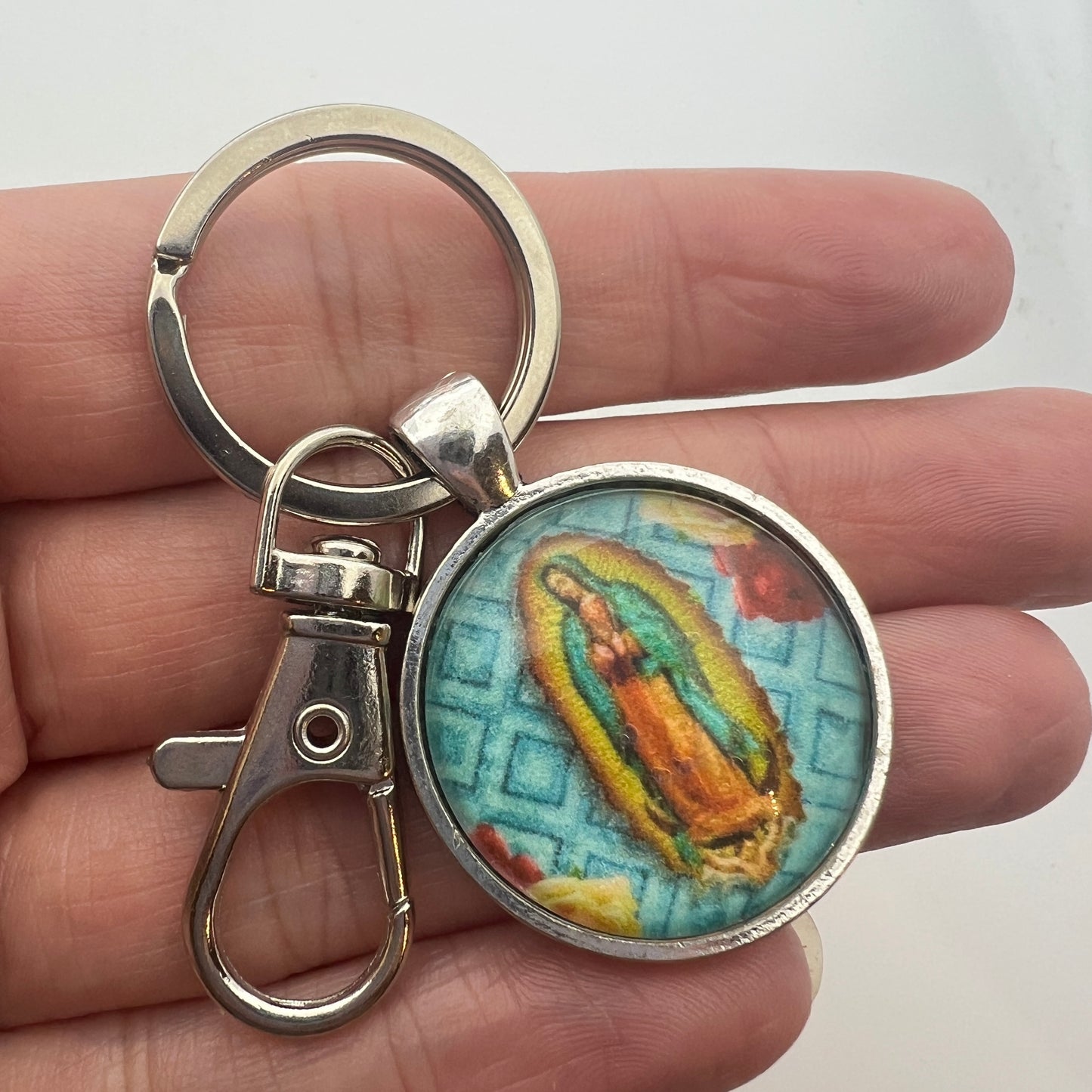 Virgin of Guadalupe Keychain – Catholic Religious Key Ring