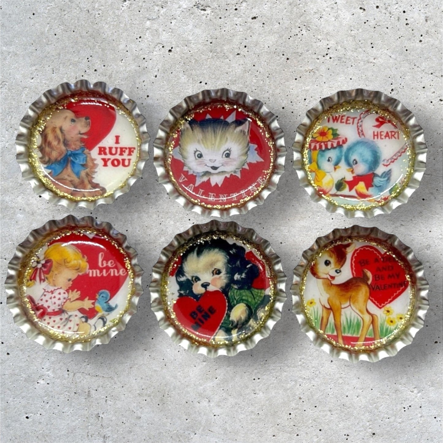 “Vintage Valentines” Magnet Set