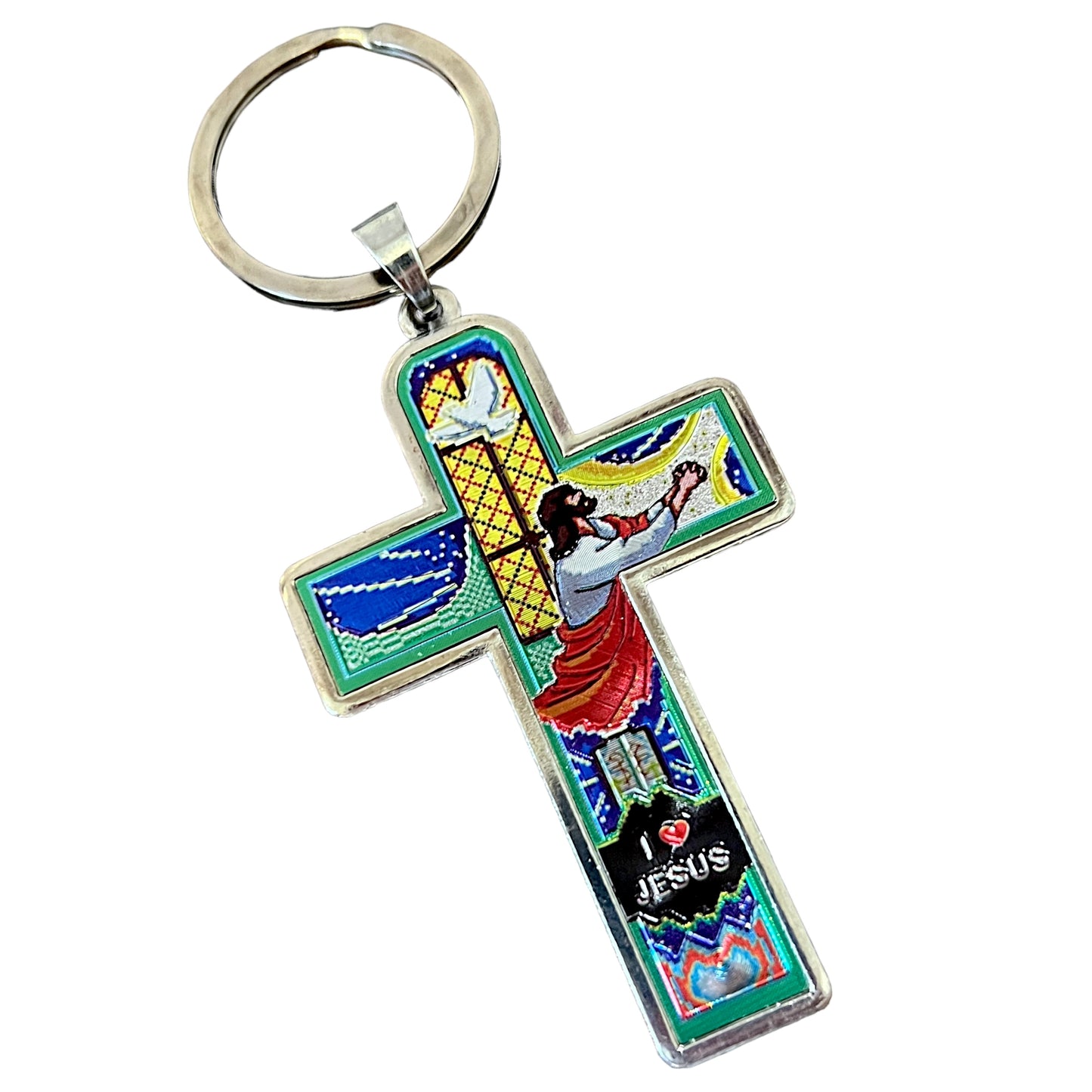 Religious Jesus Metal Keychain