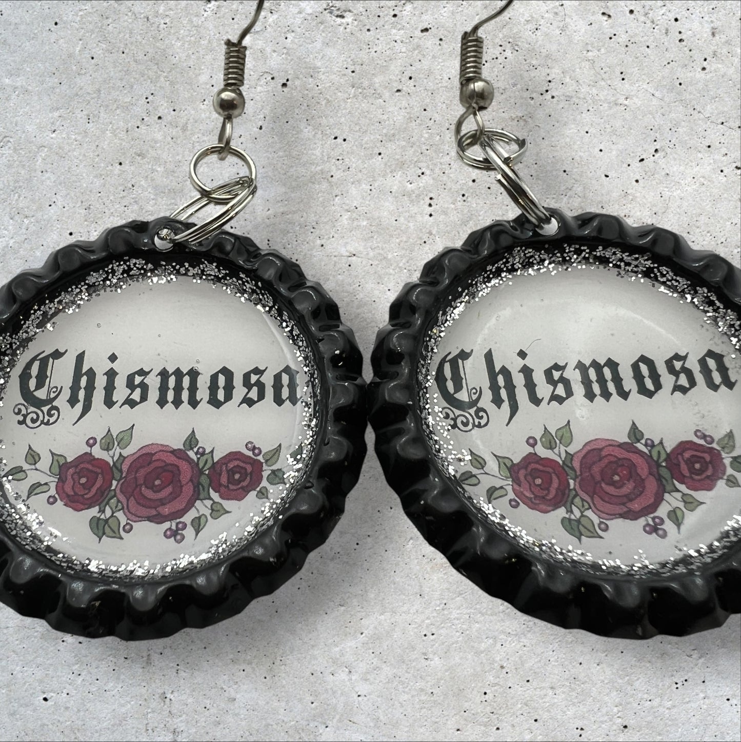 “Chismosa” Bottle Cap Earrings