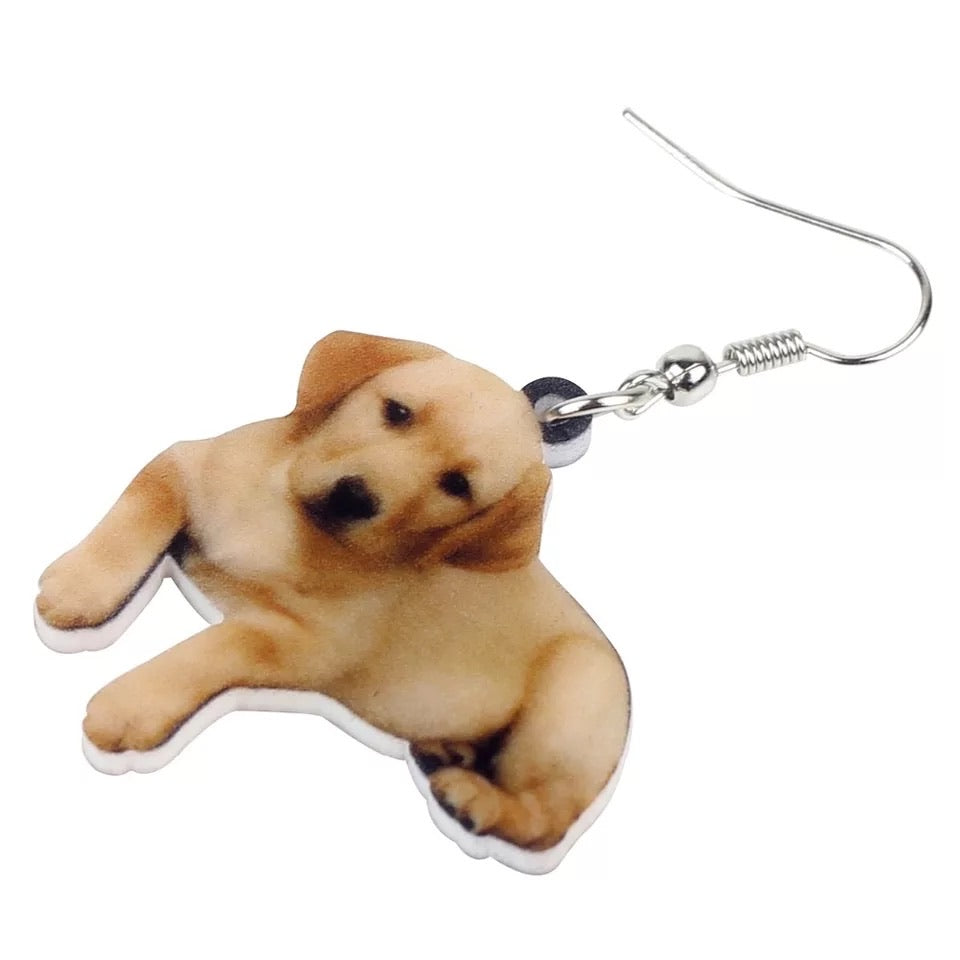 Labrador Retriever Acrylic Earrings