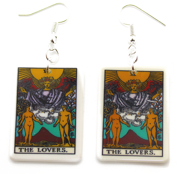 “The Lovers” Tarot Card Earrings