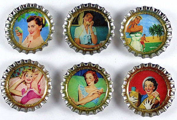 Retro 1950’s Housewife Magnet Set