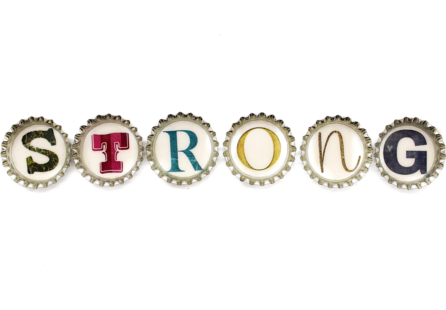 strong letter word magnet set