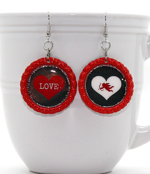 Mismatched Valentine’s Day Earrings