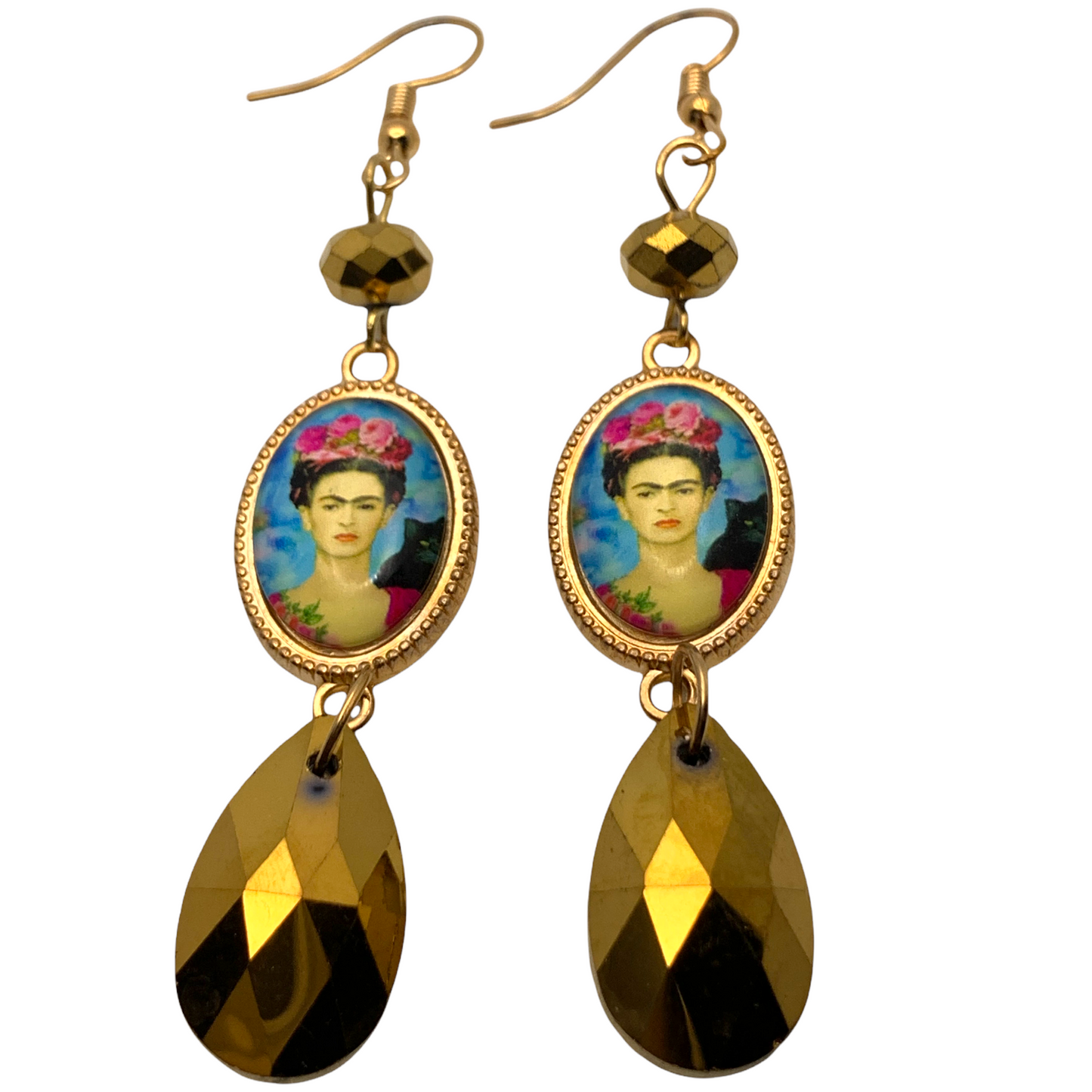 Gold “Frida” Teardrop Earrings