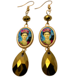 Gold “Frida” Teardrop Earrings