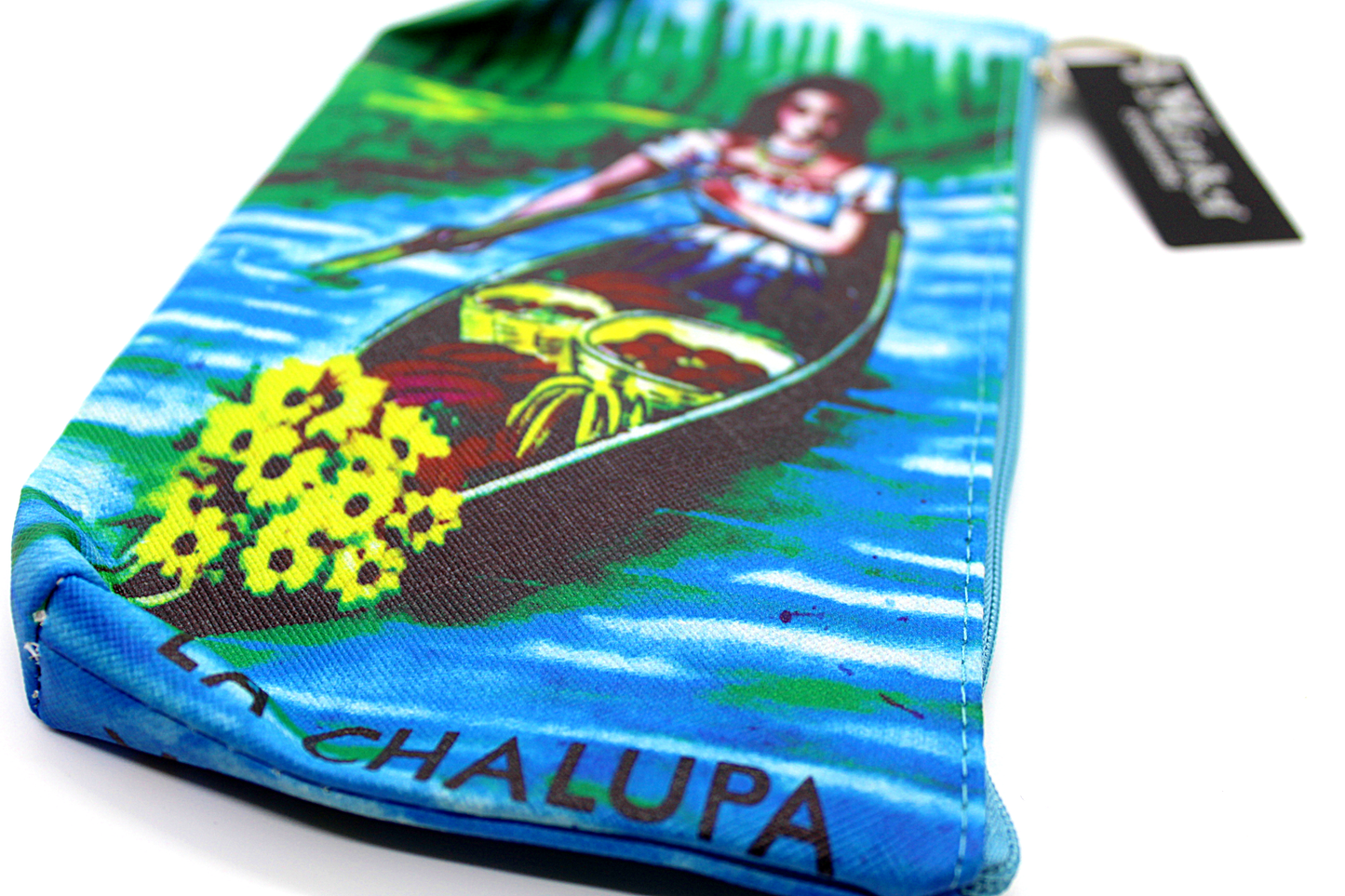 mexican loteria la chalupa zippered pouch