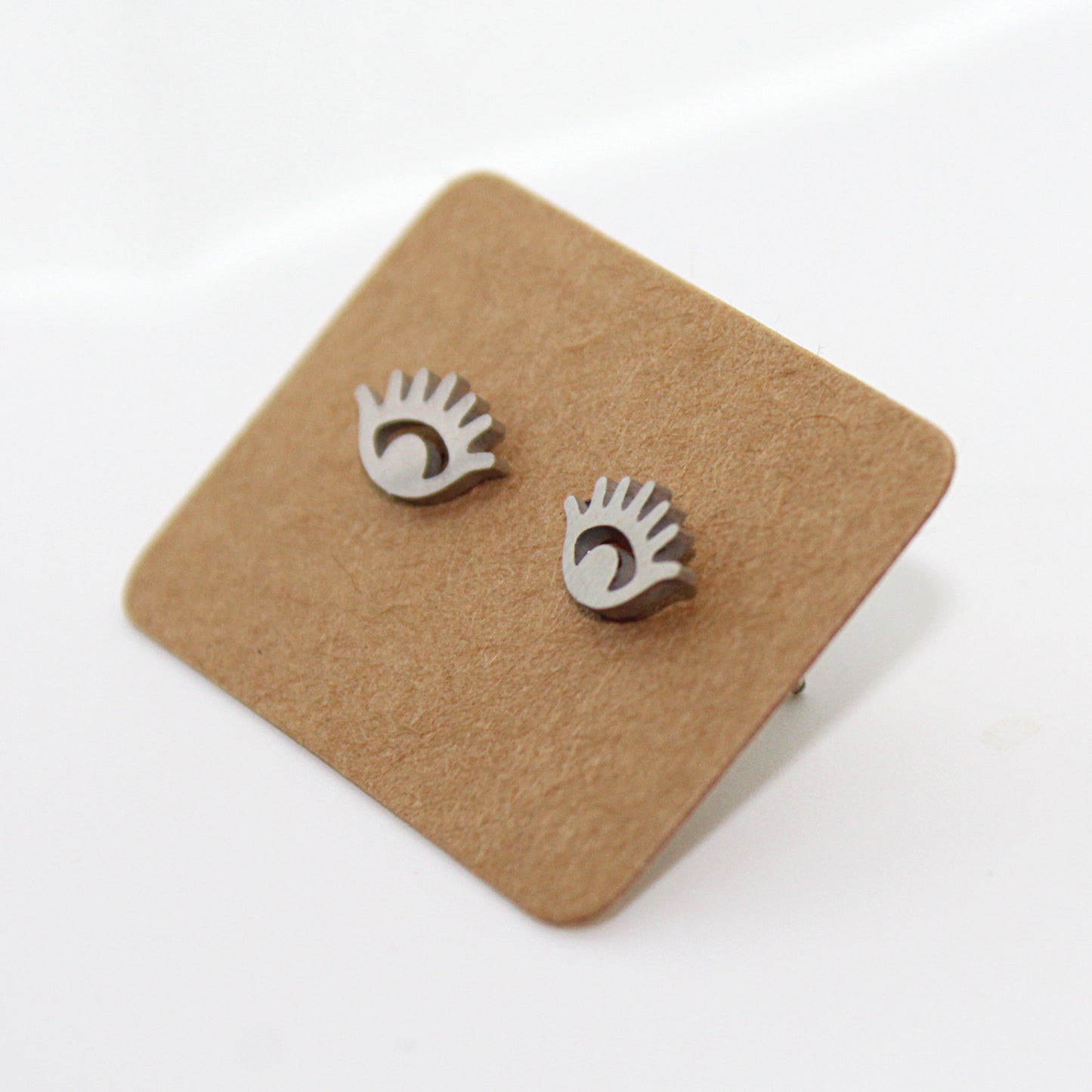 Evil Eye Mini Stainless Steel Earrings