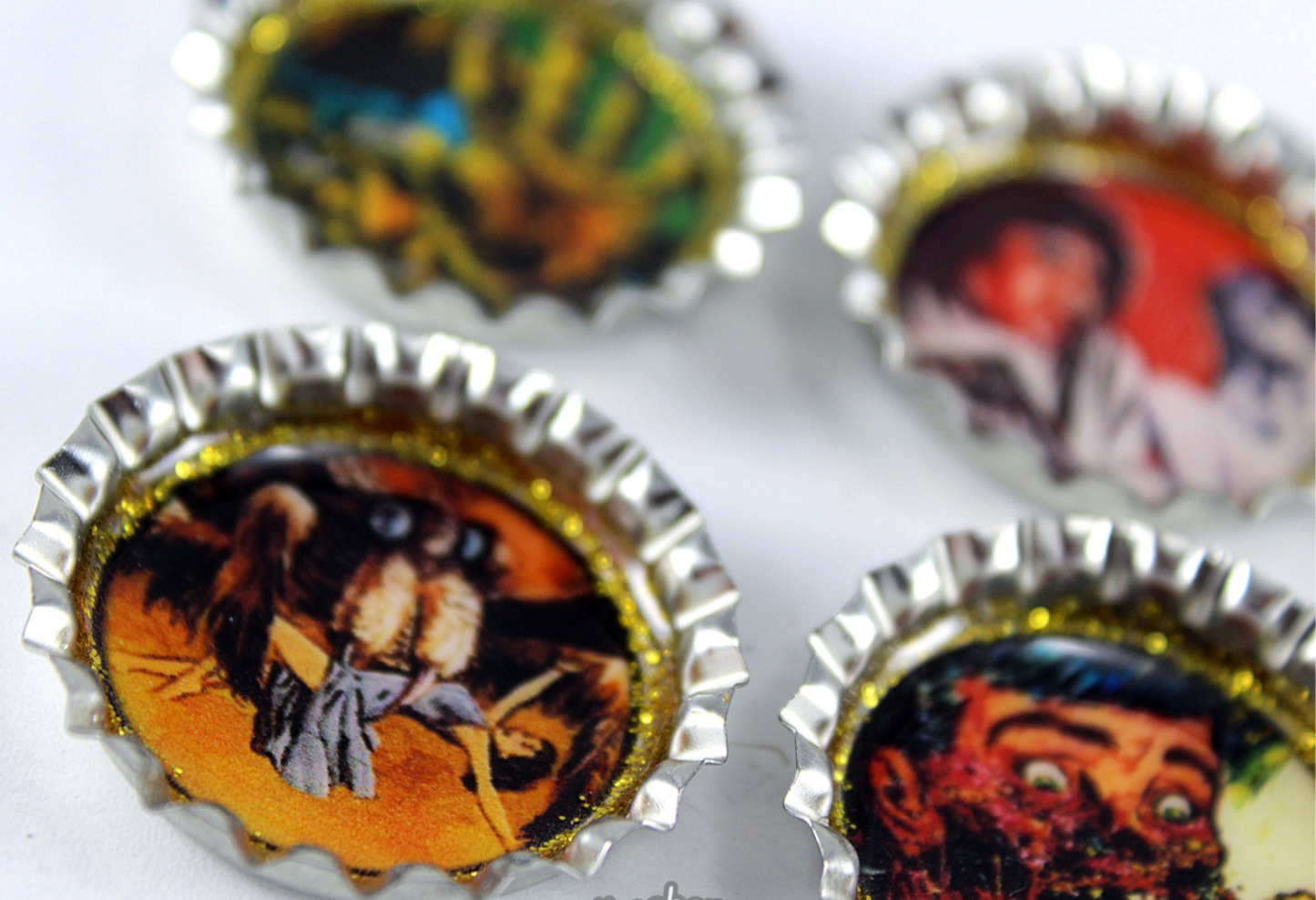 Vintage Retro Horror Movir Magnet Set