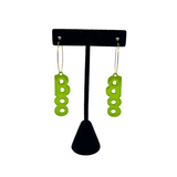 Halloween Green “BOO” Resin Earrings
