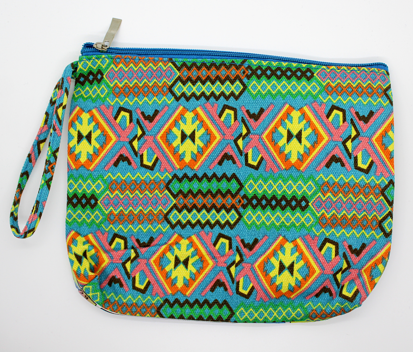 Green Mexican Loteria Zipper Wristlet