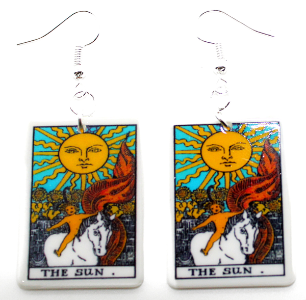 “The Sun” Tarot Card Earrings