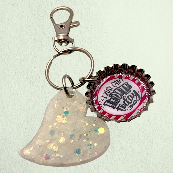 “I Just Can’t People Today” Bottle Cap Keychain