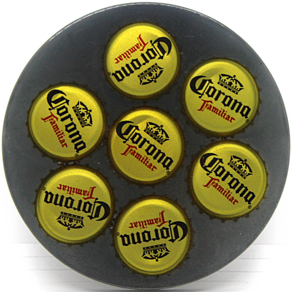 black corona familiar bottle cap coaster