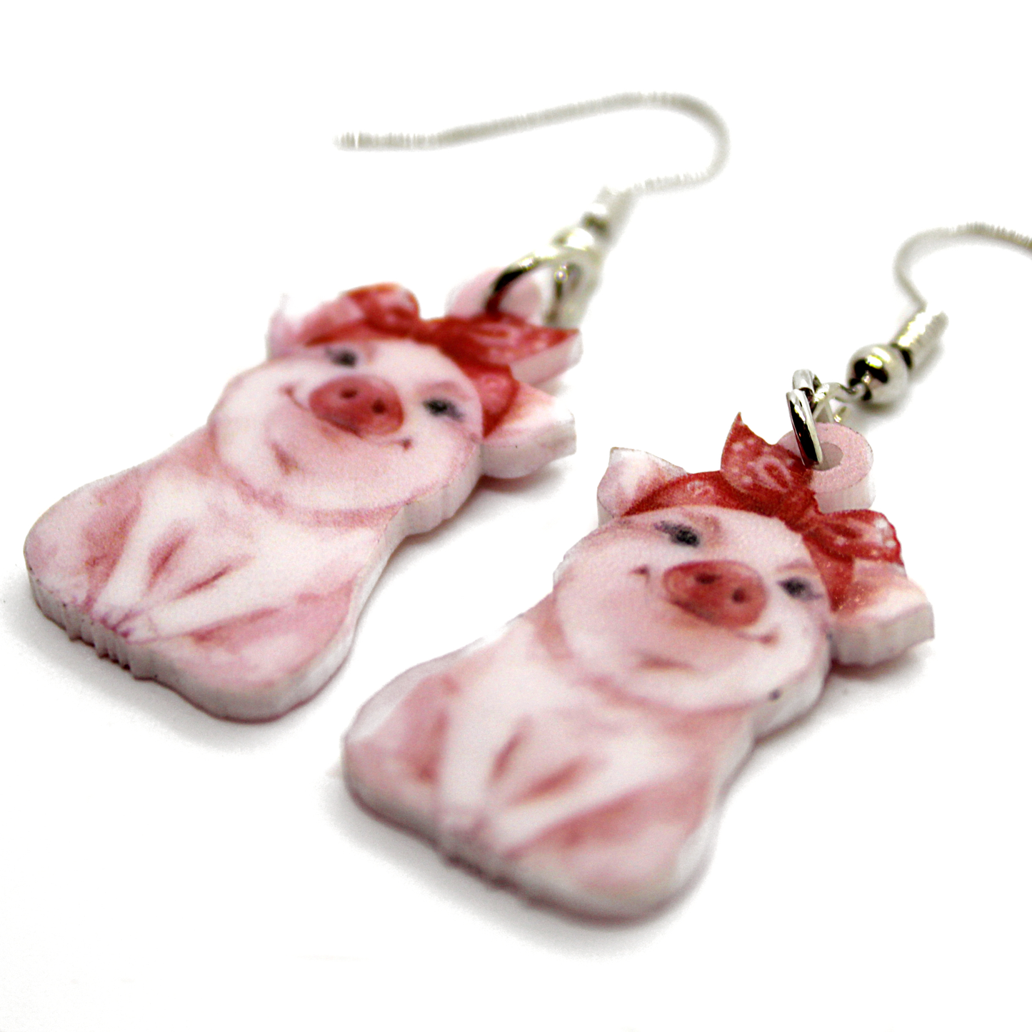Cute Pig Acrylic Earrings