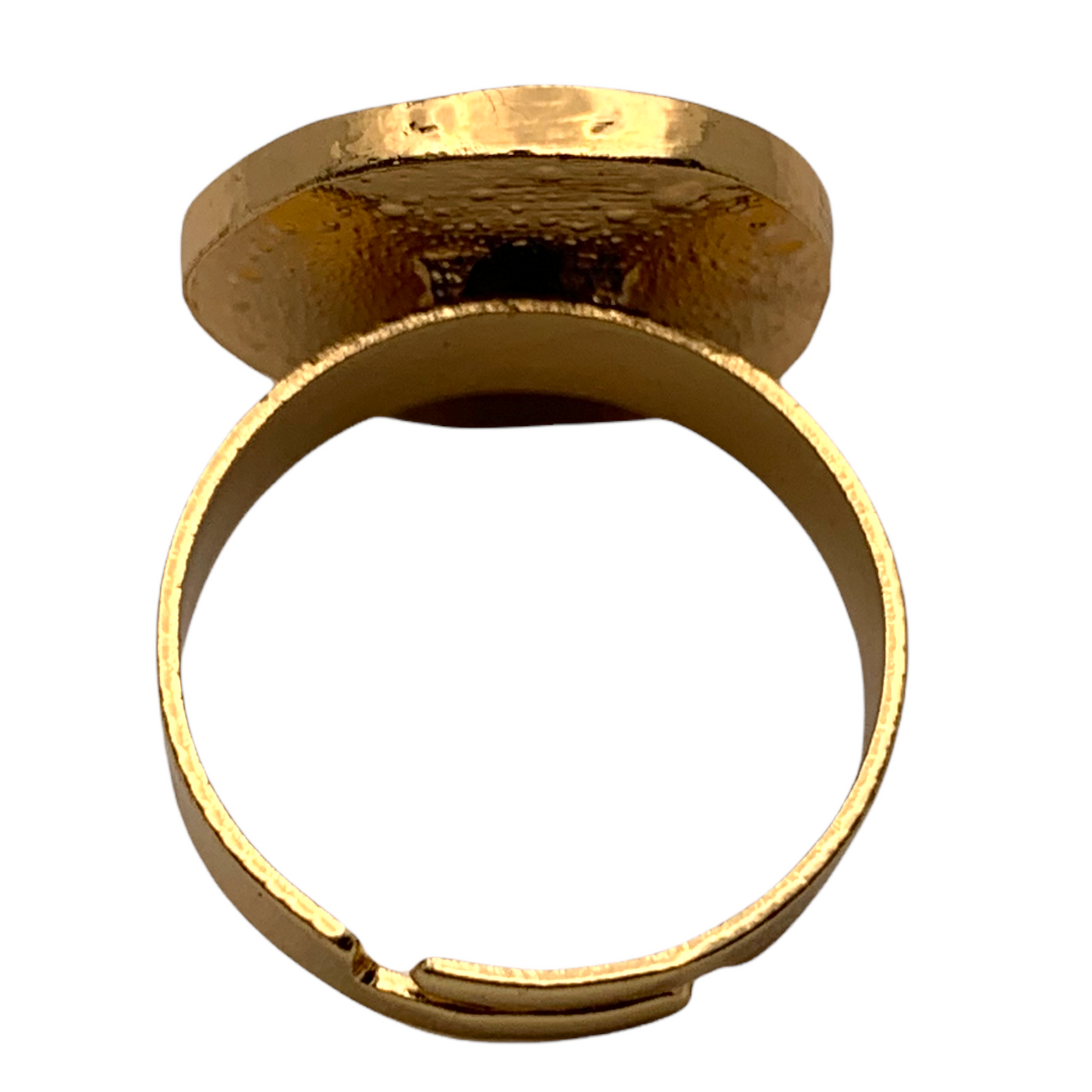 Navy & Gold Moon Ring