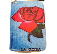 Mexican Loteria “La Rosa” Mini Wallet