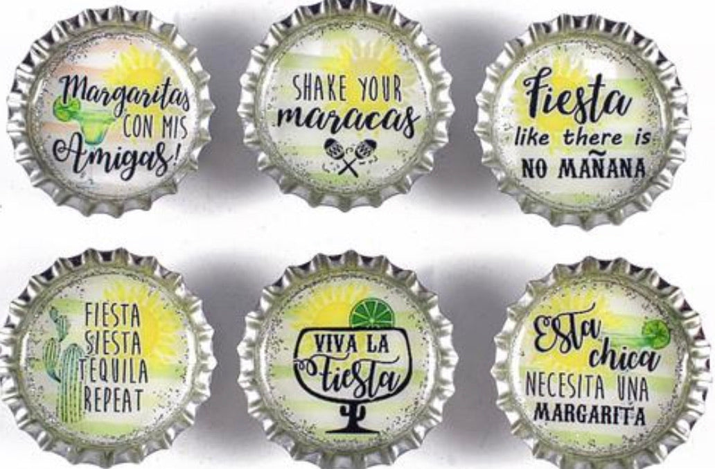 tequila margarita magnet set