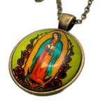 Bronze Virgen de Guadalupe Necklace