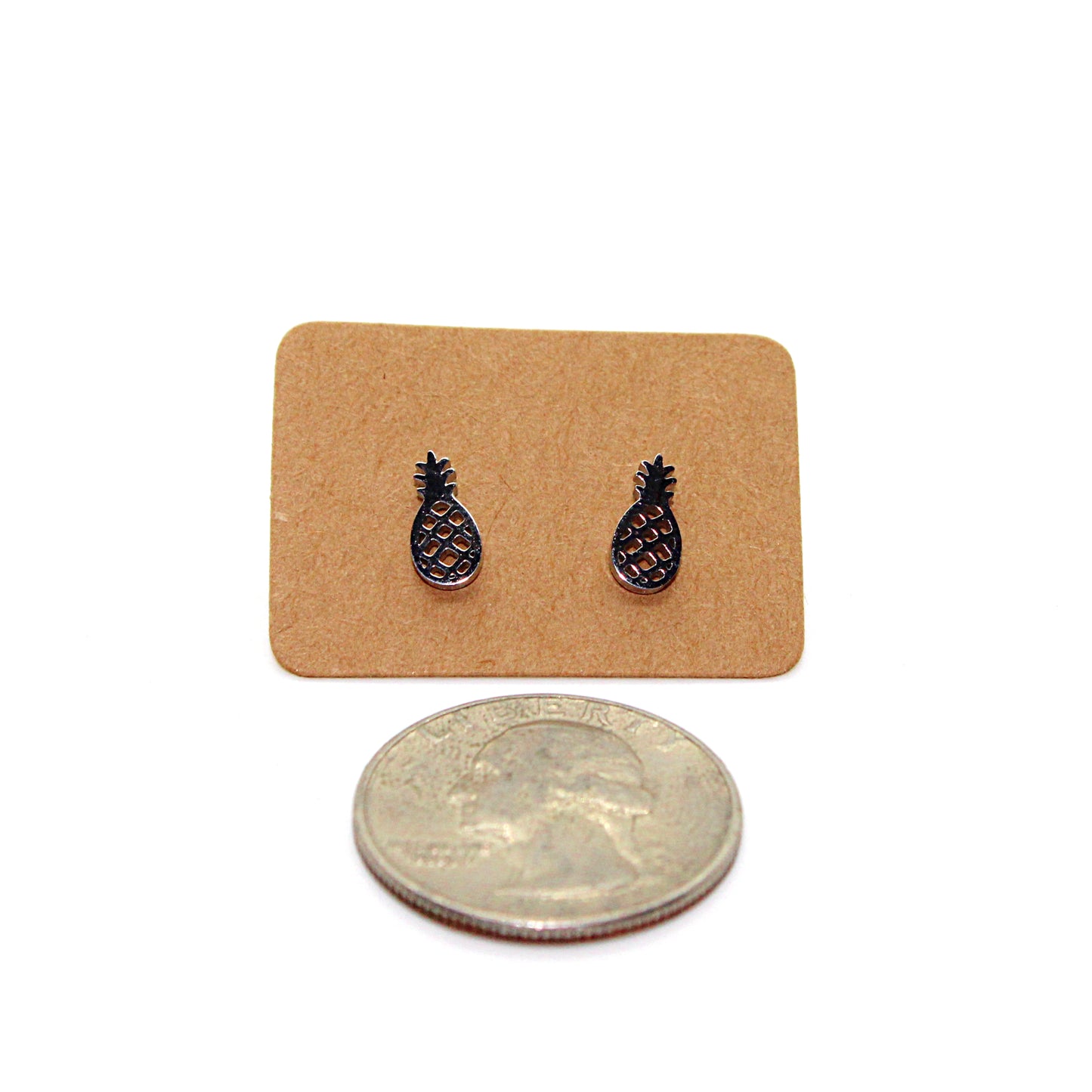 Pineapple Mini Stainless Steel Earrings