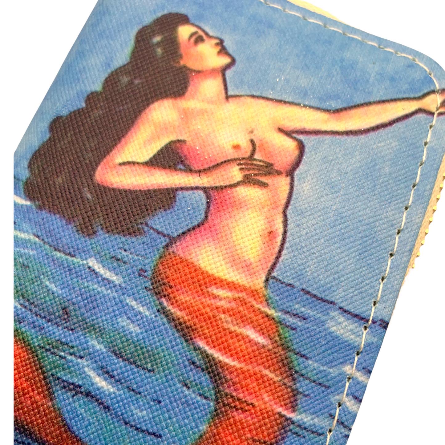 Mexican Loteria “La Sirena” Mini Wallet