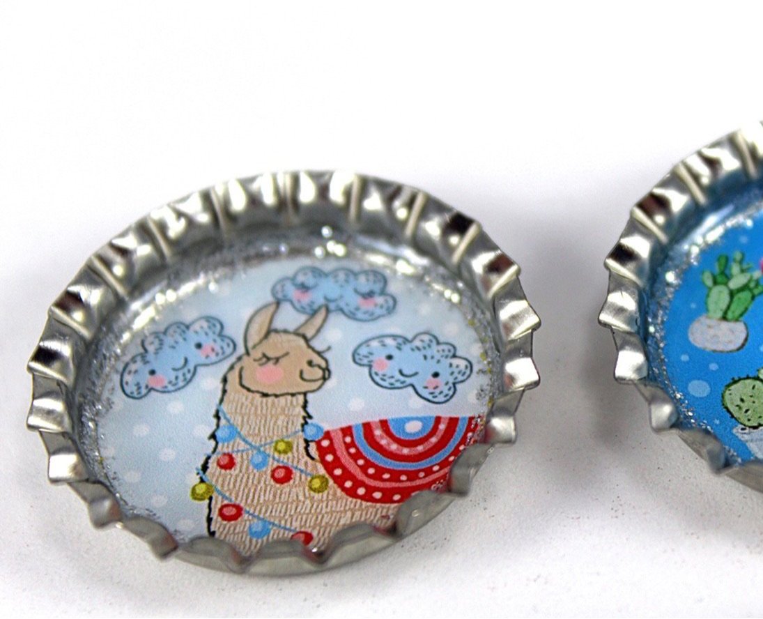 llama magnet set