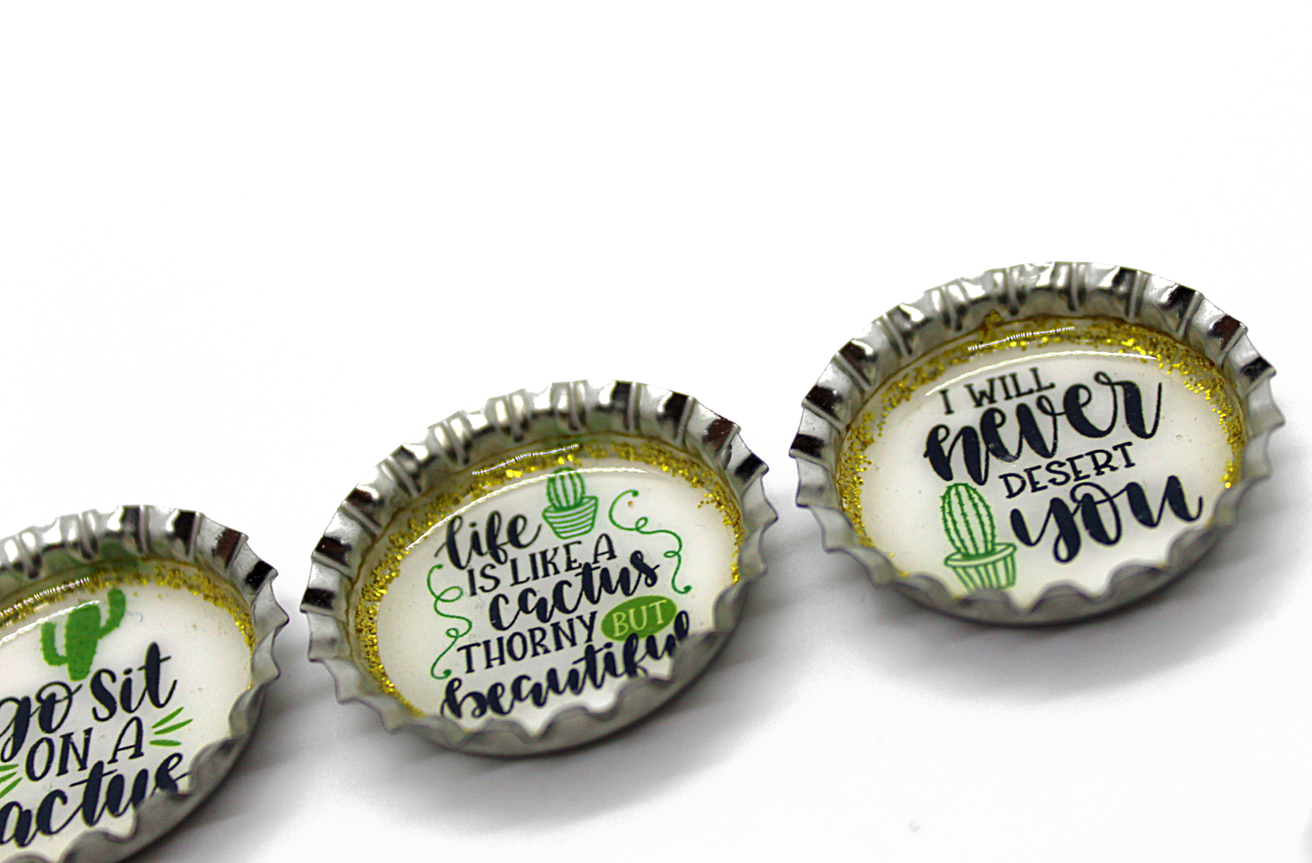 cactus quotes magnet set