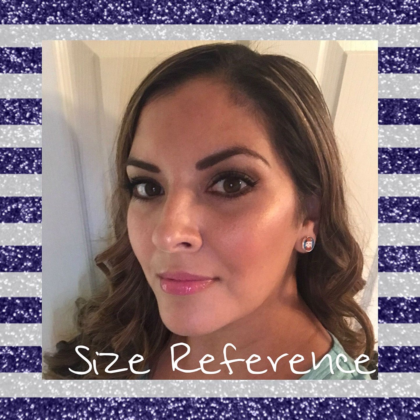 Silver Faux Druzy Earrings
