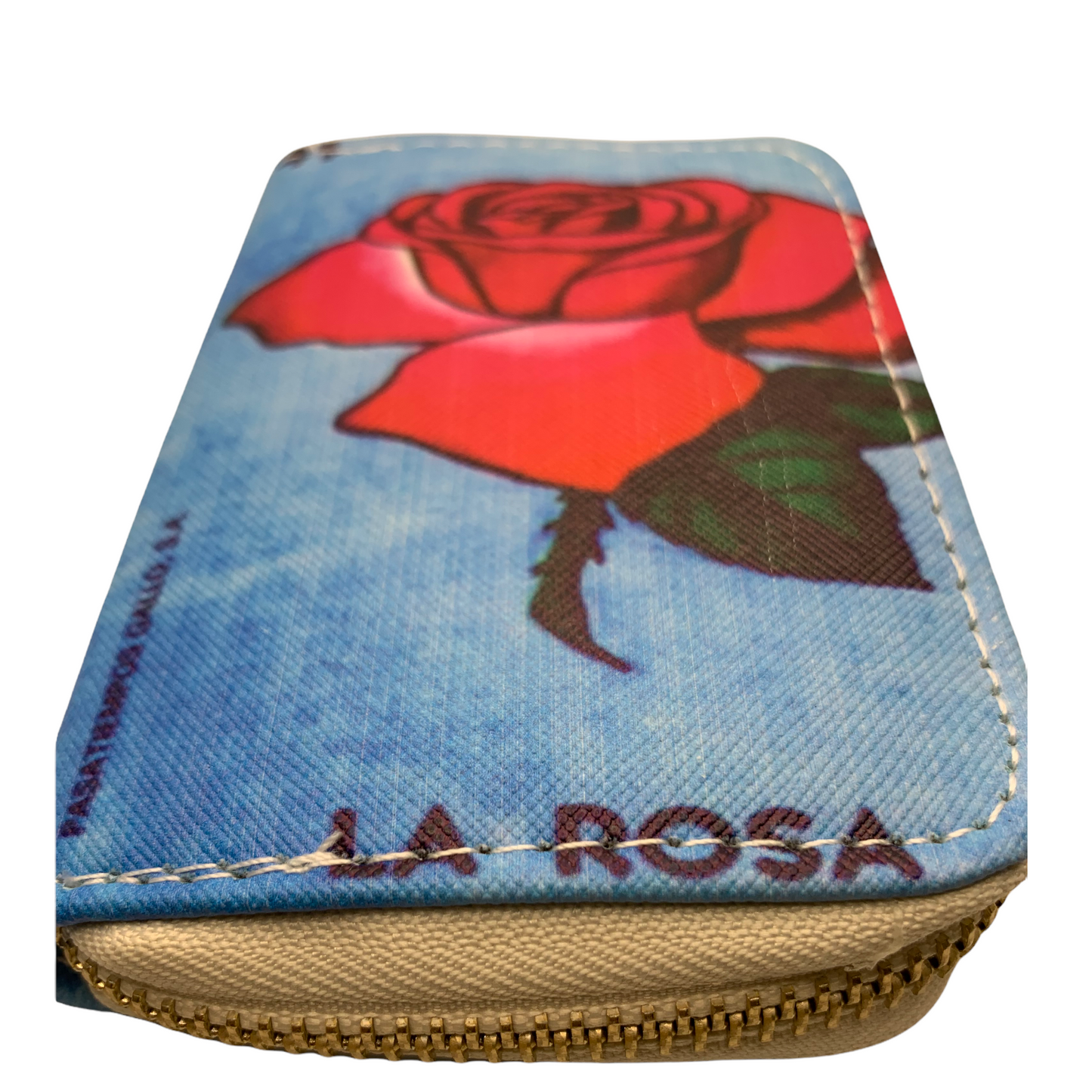Mexican Loteria “La Rosa” Mini Wallet