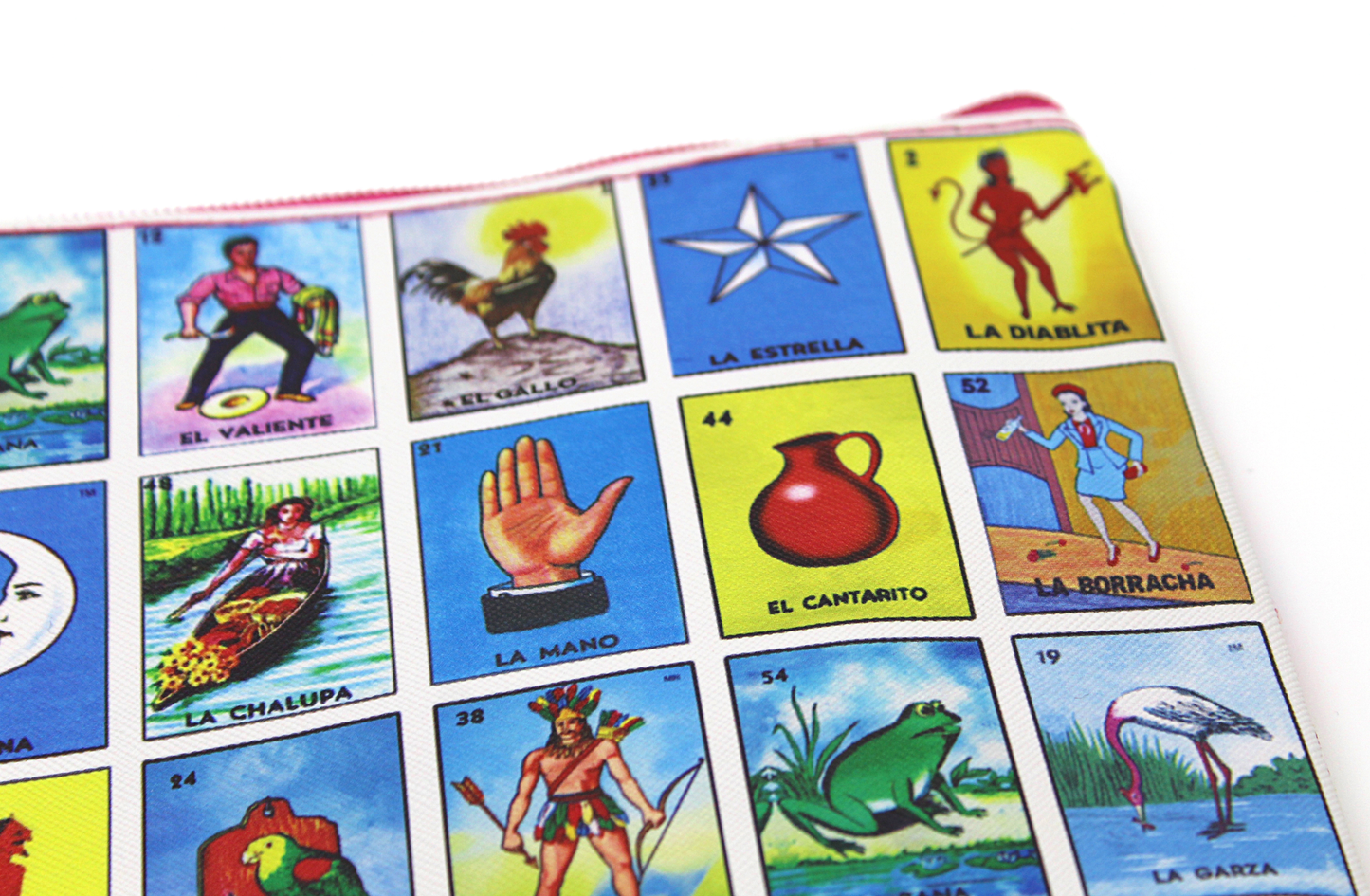 Mexican Loteria Zipper Wristlet