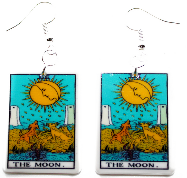 “The Moon” Tarot Card Earrings