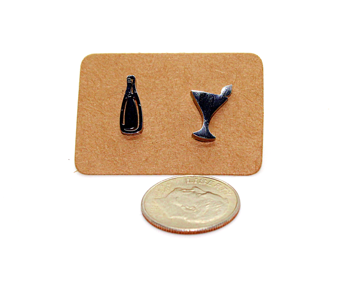 Mini Stainless Steel Drink Theme Earrings