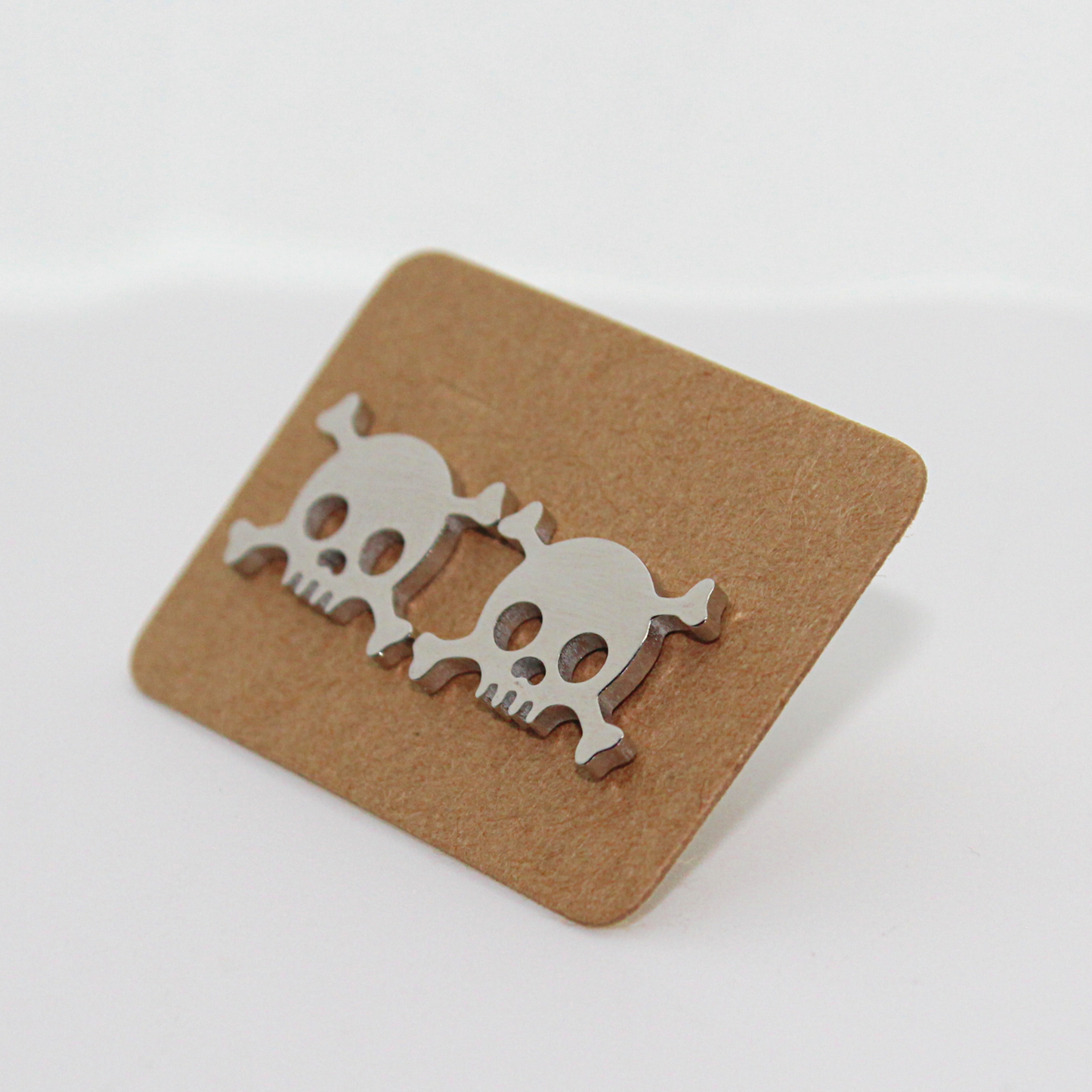 Mini Stainless Steel Skull Earrings