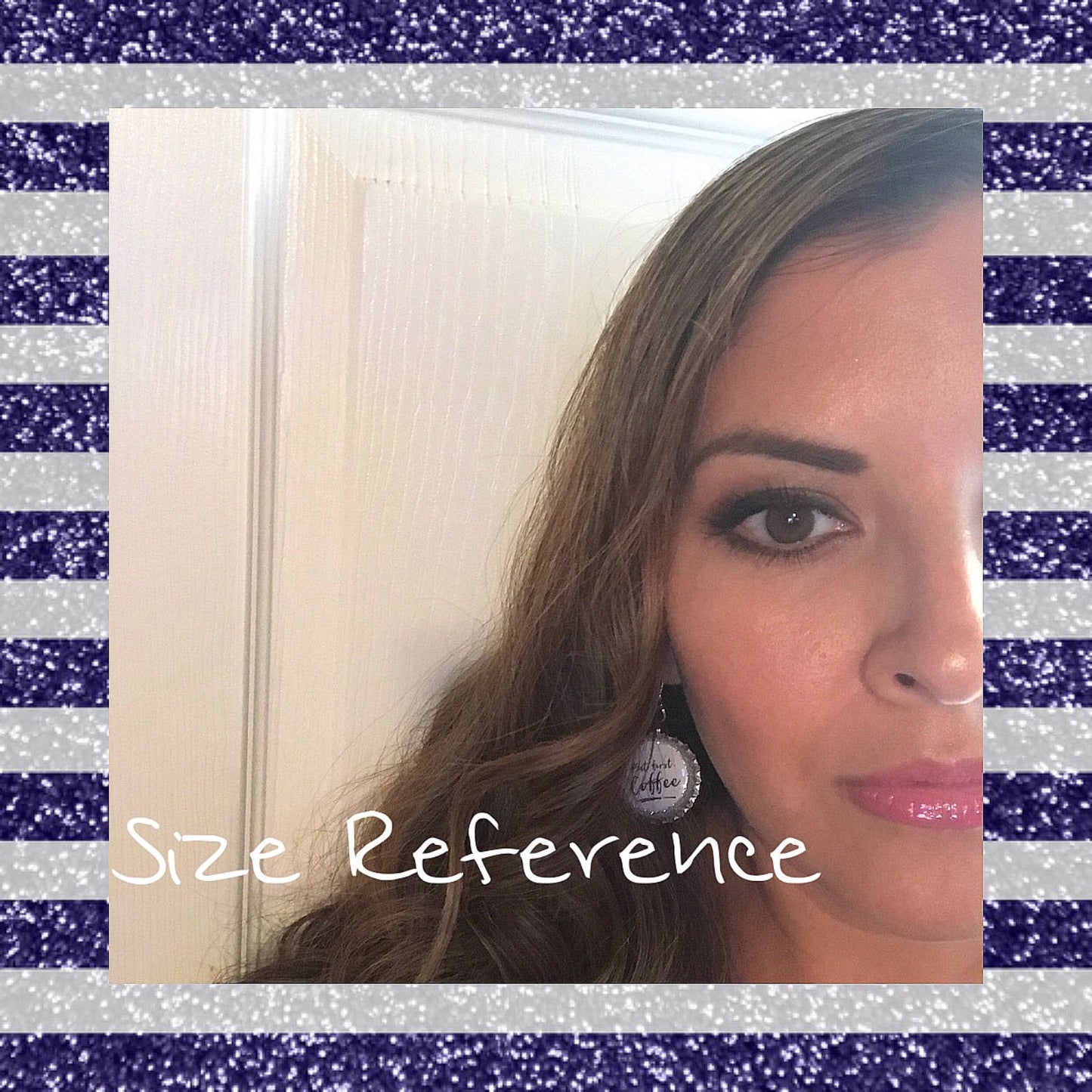 Turquoise “Band Mom’s Club” Bottle Cap Earrings