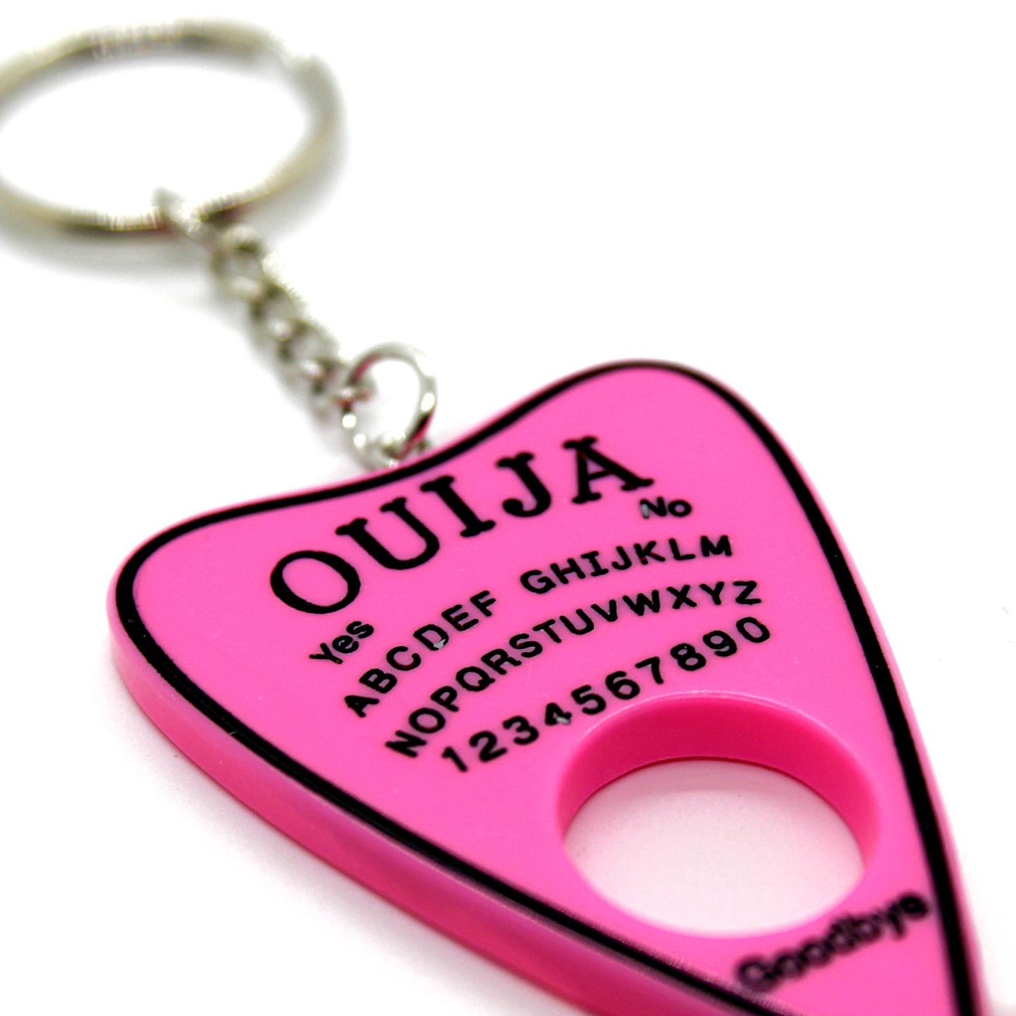 Pink Ouija Planchette Key Chain