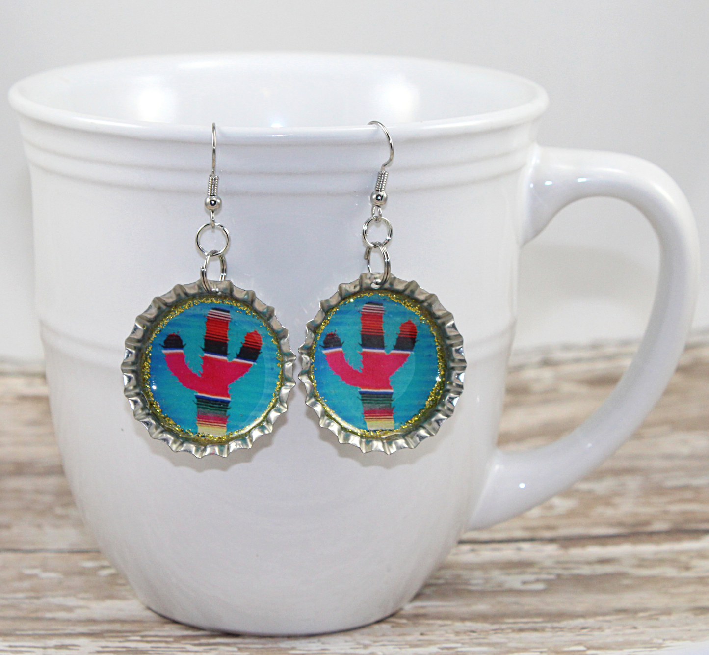 Sarape Cactus Earrings
