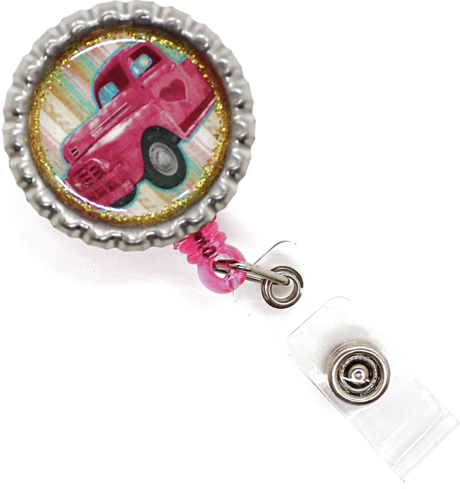 Junk Truck badge reel