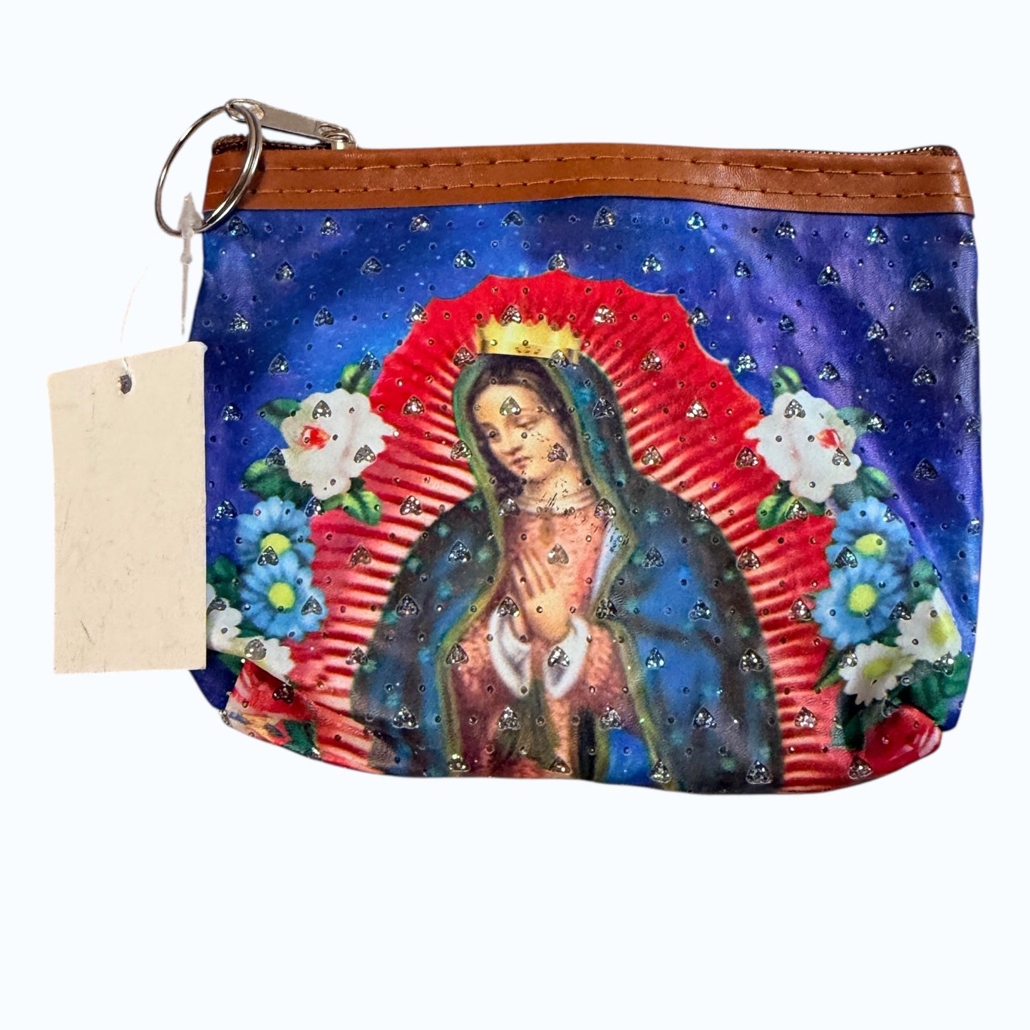 Virgin de Guadalupe Blue Coin Purse