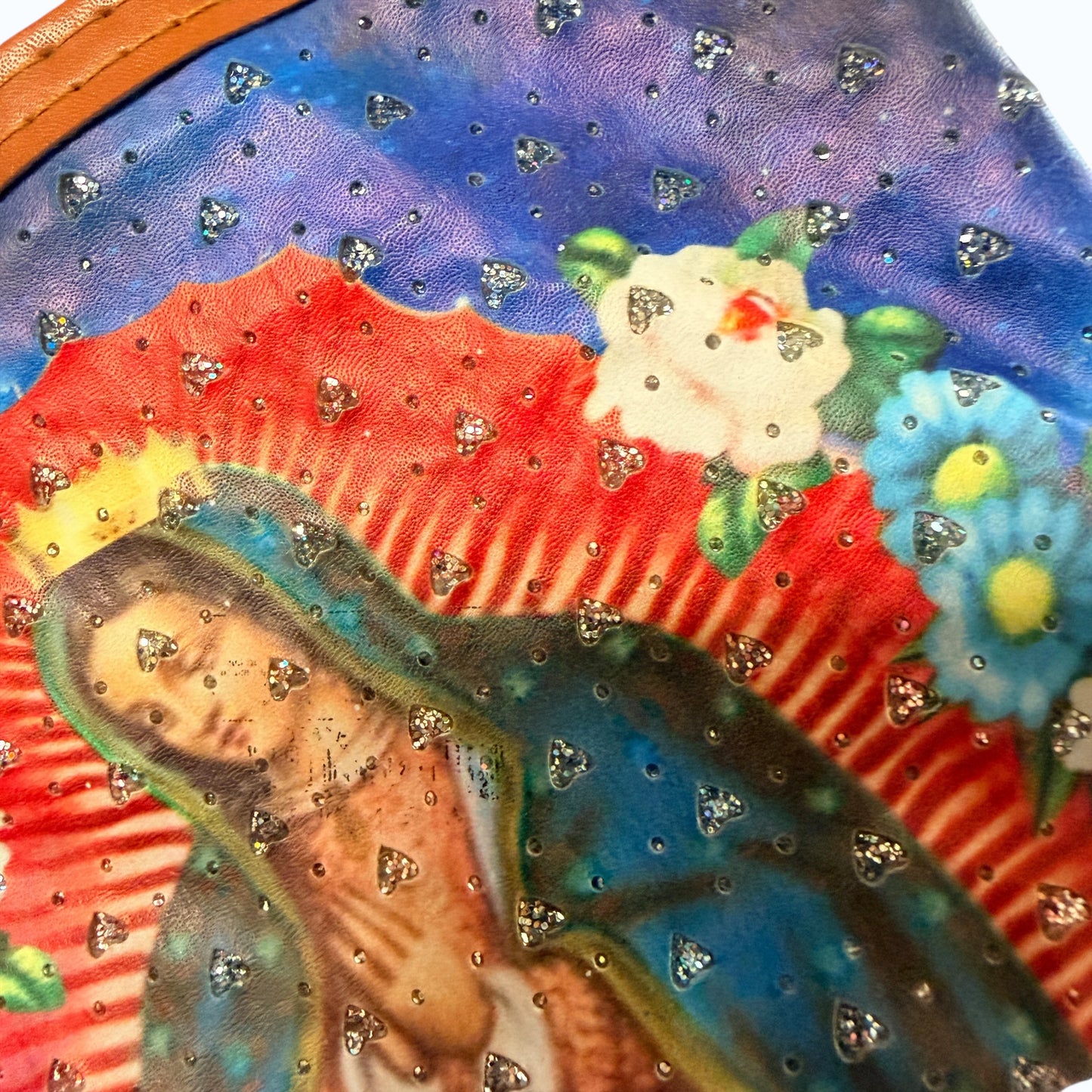 Virgin de Guadalupe Blue Coin Purse