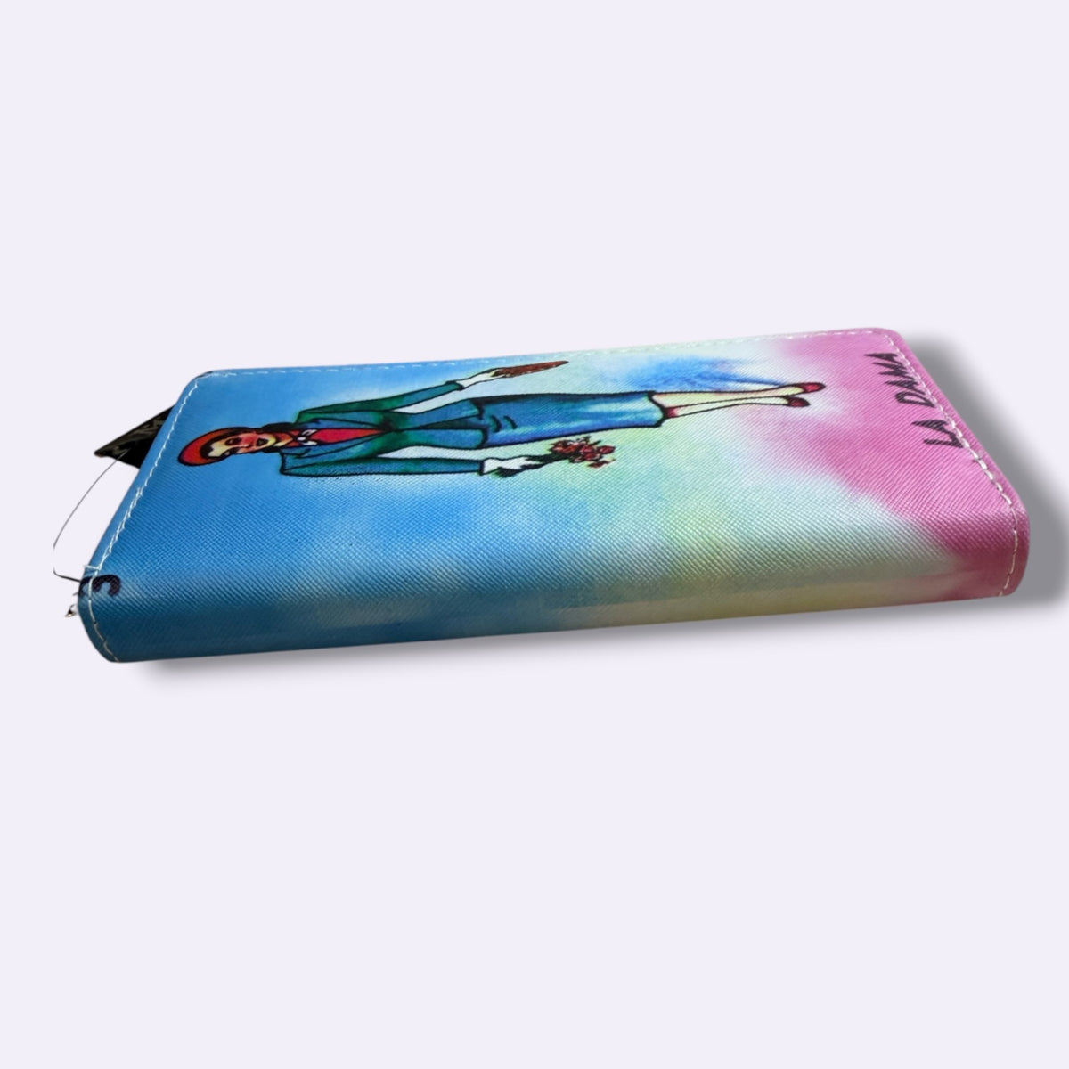 Mexican Bingo Lady Zip Around Wallet