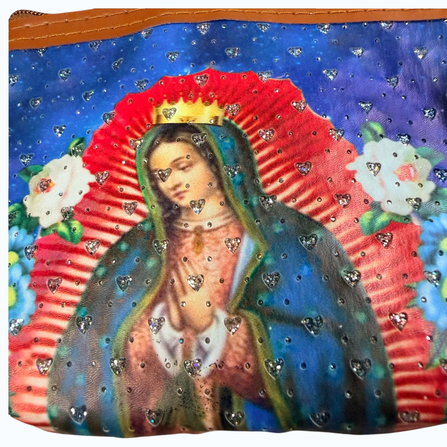 Virgin de Guadalupe Blue Coin Purse
