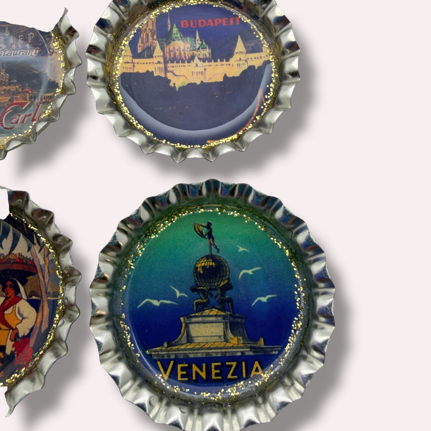 Vintage Travel Poster Magnet Set 2