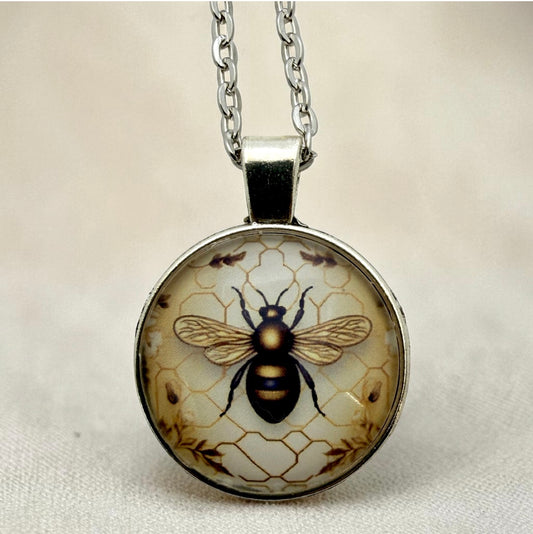 Honey Bee Pendant Necklace