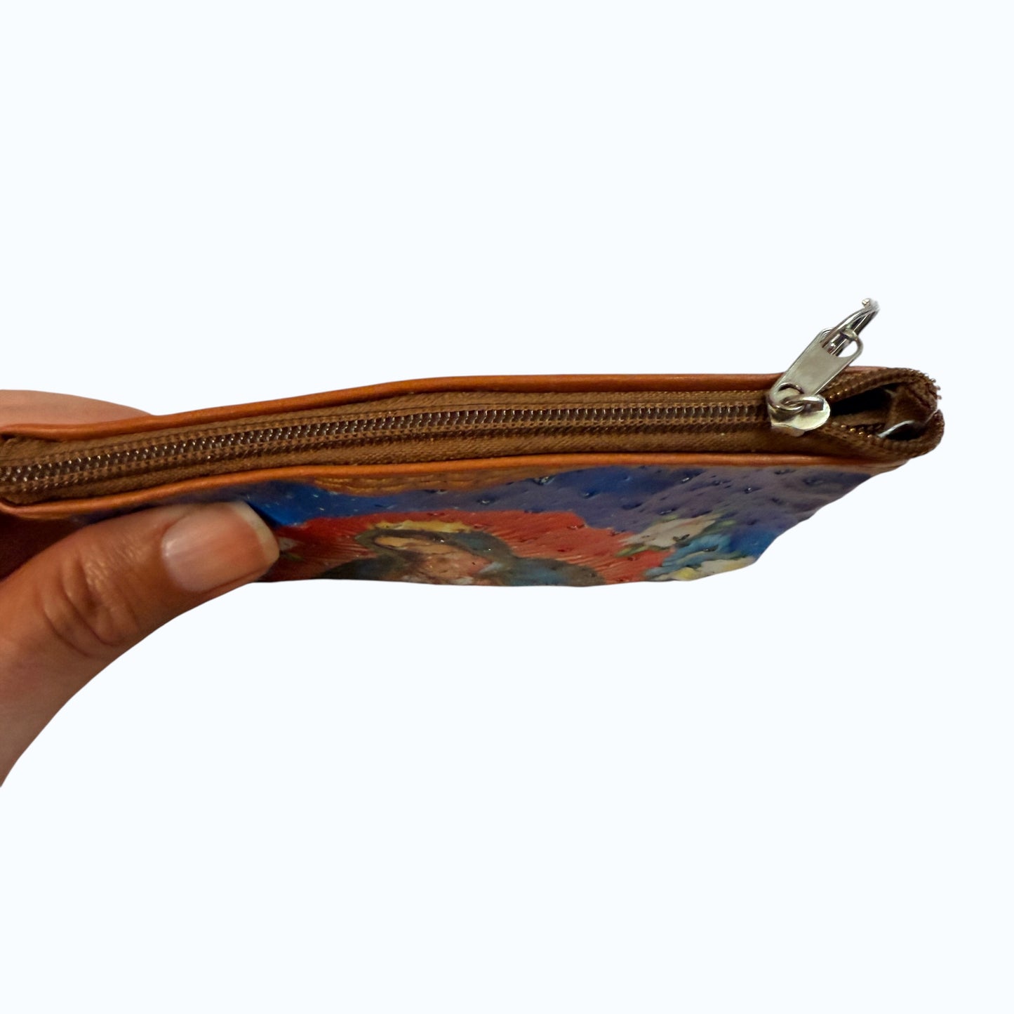 Virgin de Guadalupe Blue Coin Purse