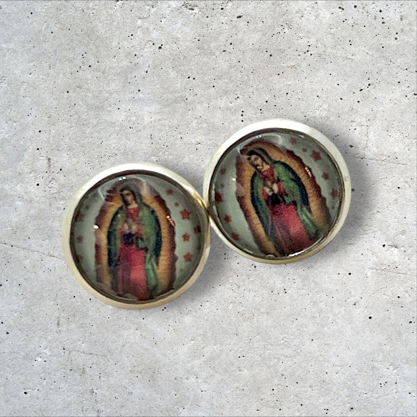 Virgen de Guadalupe Mini 12mm Post Earrings